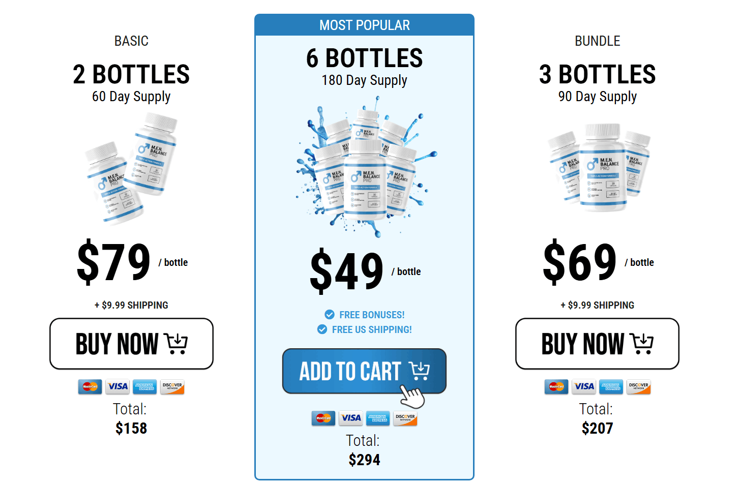 Men Balance Pro Pricing